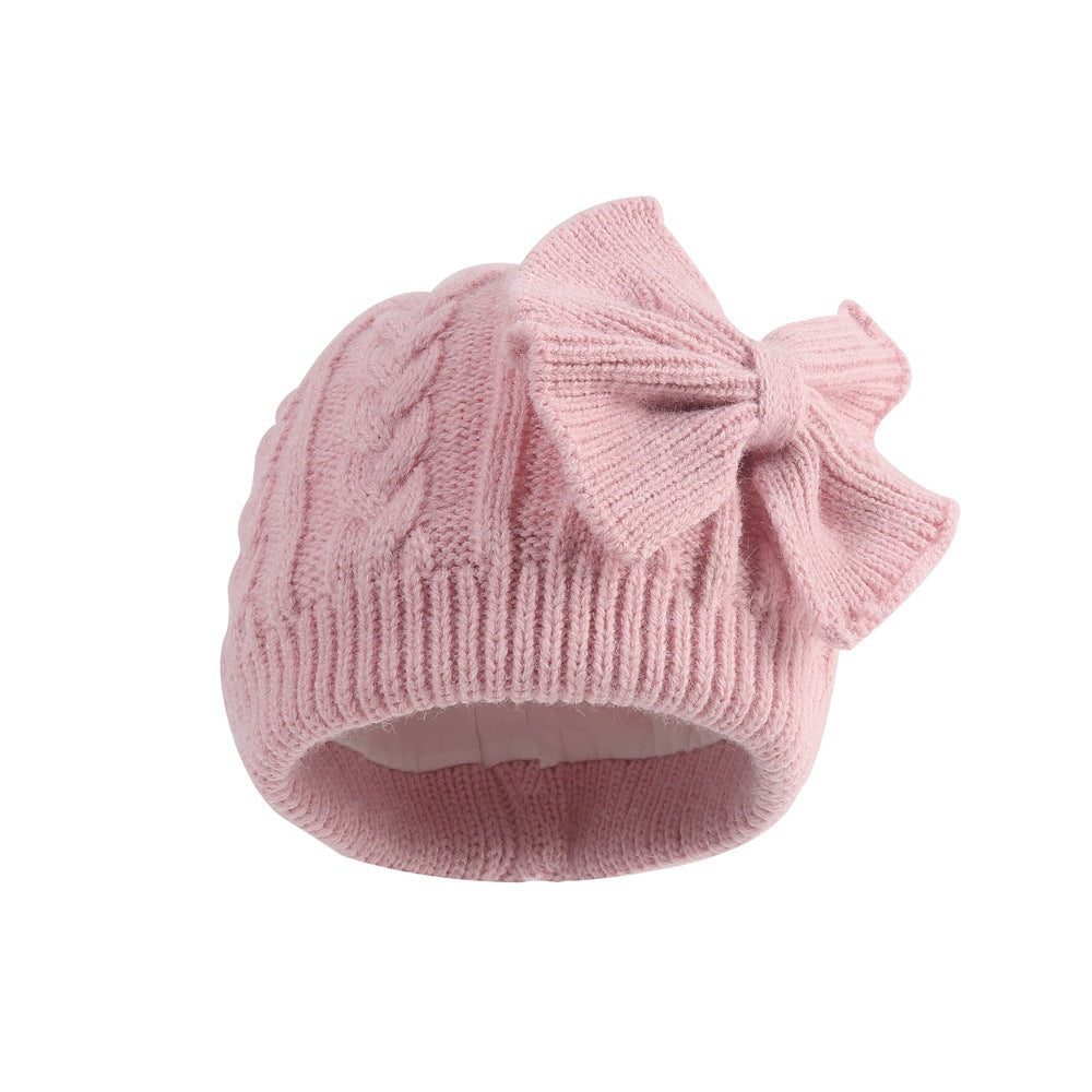 Wholesale Winter New Thickened Children's Butterfly Woolen Knitted Hat