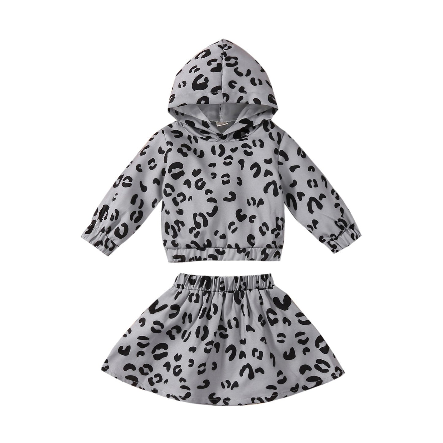 Wholesale of Cotton Children's Spring and Autumn Pullovers, Children's Clothing with Leopard Print