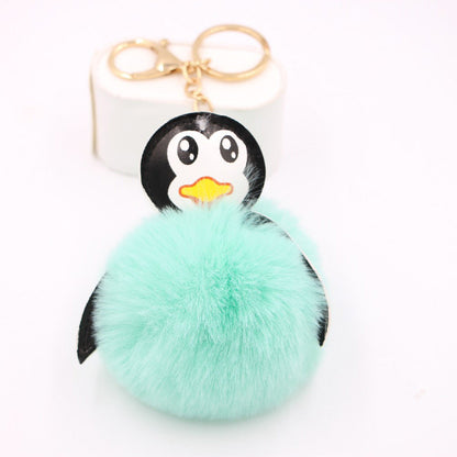 Antarctic Cute Baby Penguin Plush Ball Pendant Keychain