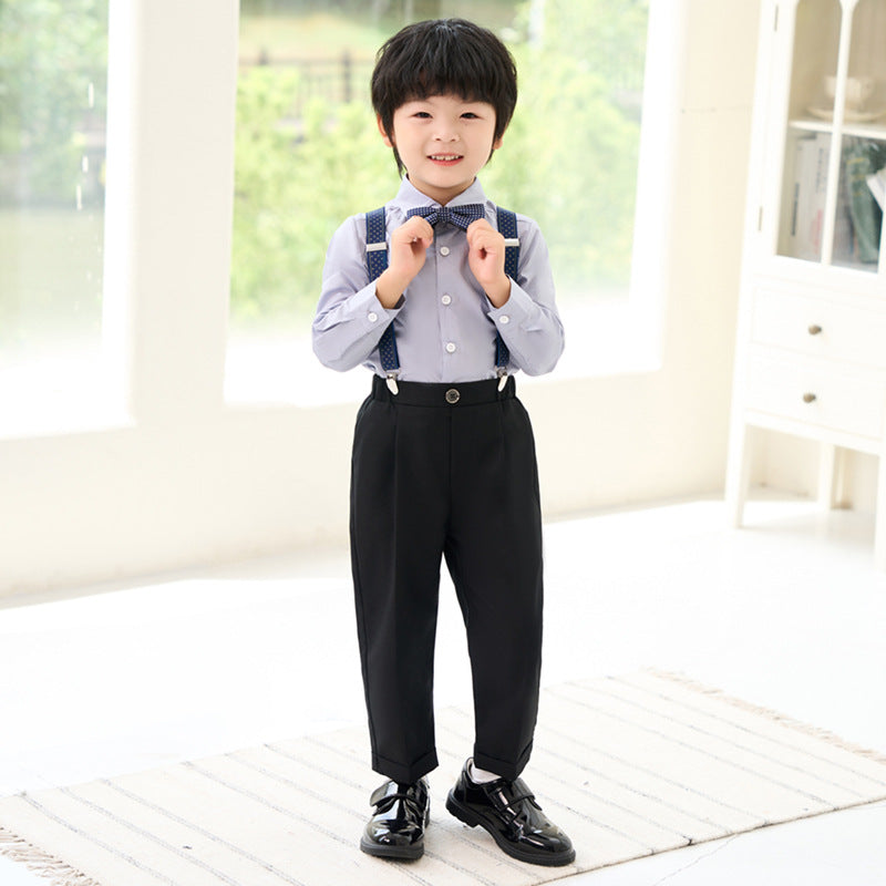 Wholesale of Boys' Cotton British Gentlemen Handsome Vest Sets