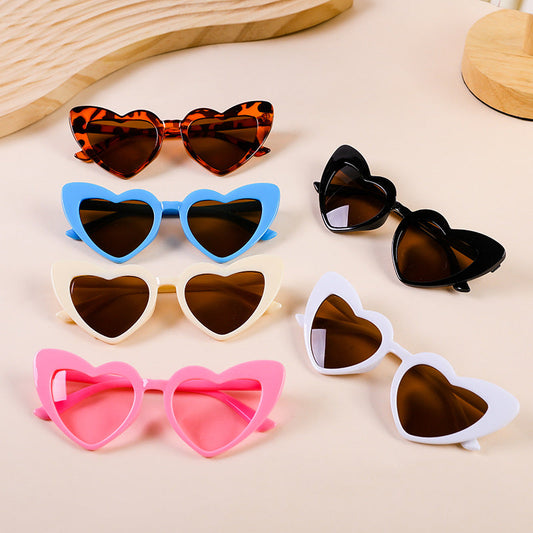 Wholesale PC Children's Peach Heart UV Protection Sunglasses