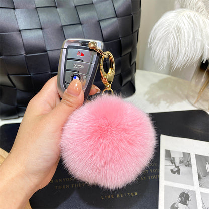 9cm Fur Ball Keychain