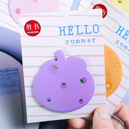 10PCS Fruit Paper Sticky Notes