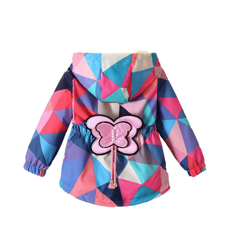 Wholesale Spring and Autumn Jacket Butterfly Polyester Baby Clothes