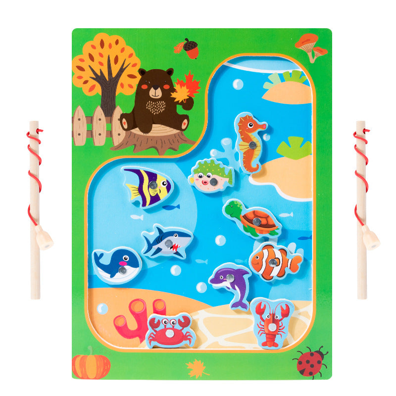 Wholesale Magnetic Fishing Game Fun Early Education Enlightenment Magnetic Kindergarten Educational Toys