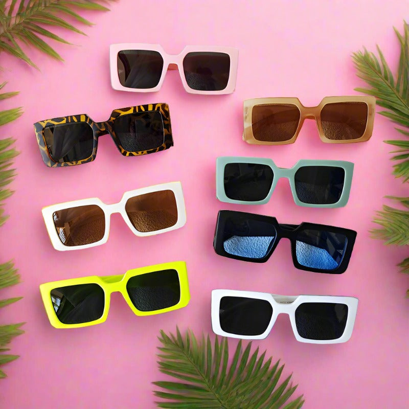 Wholesale Square Frame Kids PC Sunglasses