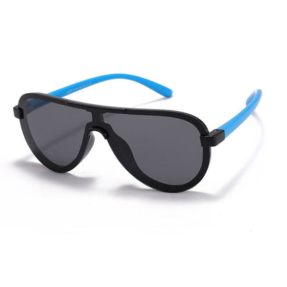 Wholesale Large Frame Children's Silicone One-Piece Sunglasses