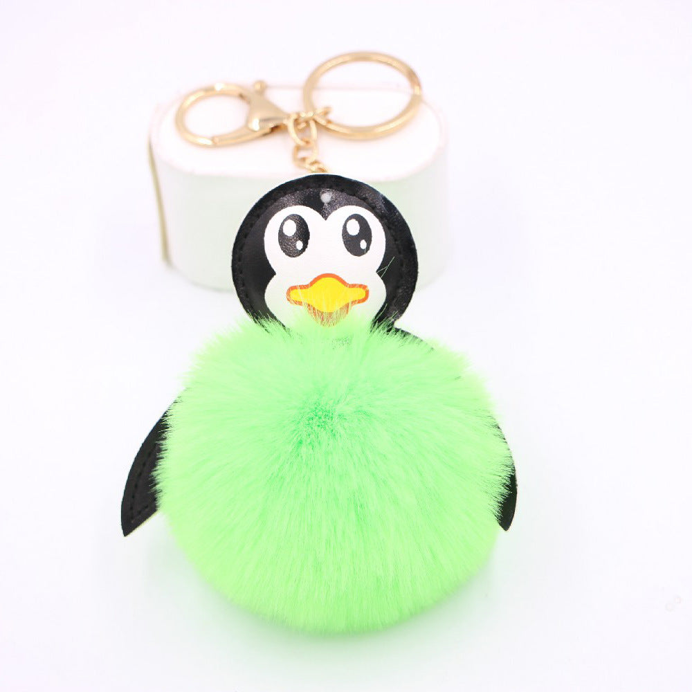 Antarctic Cute Baby Penguin Plush Ball Pendant Keychain