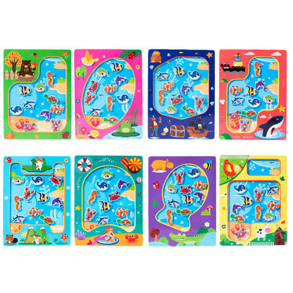 Wholesale Magnetic Fishing Game Fun Early Education Enlightenment Magnetic Kindergarten Educational Toys