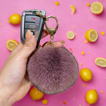 9cm Fur Ball Keychain