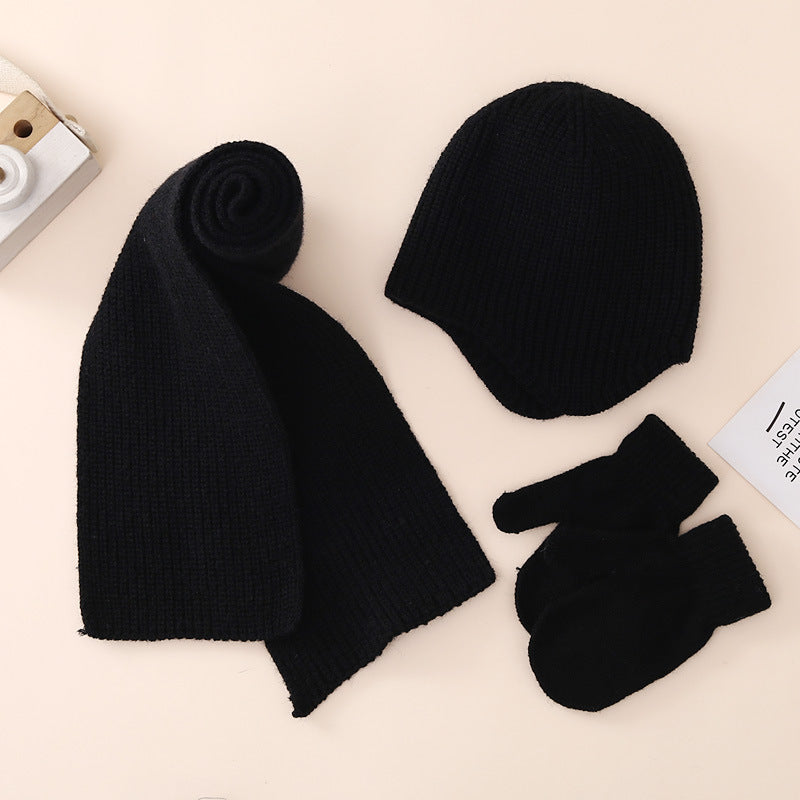 Wholesale Winter Baby Warm Hat Gloves Scarf Set