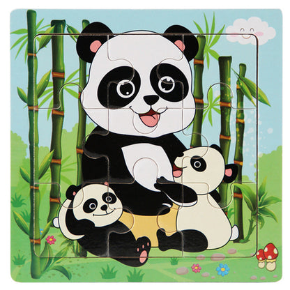 Wholesale of 9 Small Wooden Children's Puzzle Toys