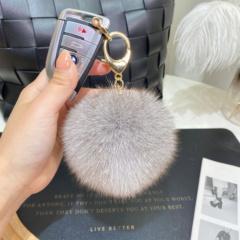 9cm Fur Ball Keychain