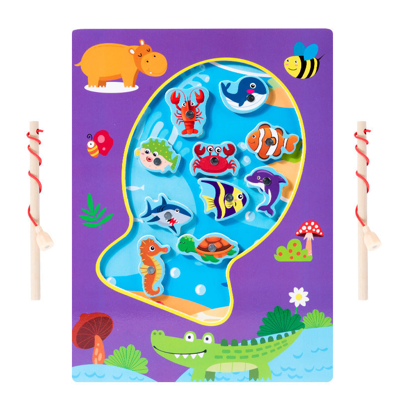 Wholesale Magnetic Fishing Game Fun Early Education Enlightenment Magnetic Kindergarten Educational Toys