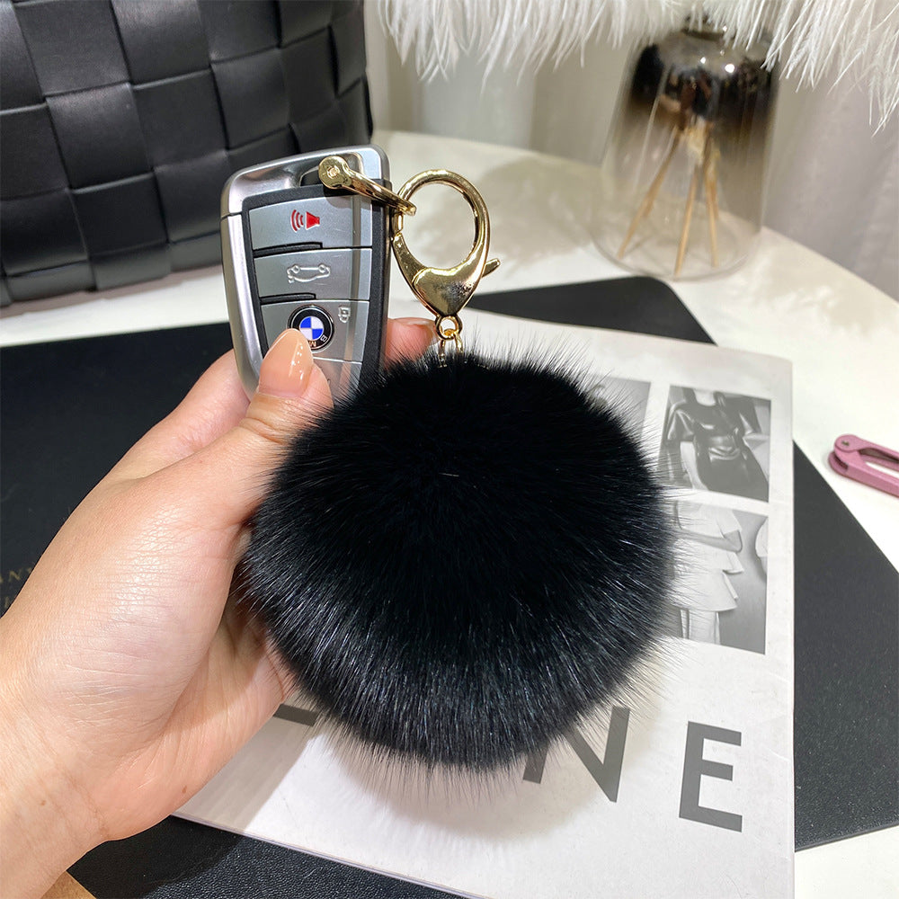 9cm Fur Ball Keychain