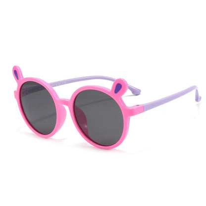 Wholesale Small Ears Cartoon Silicone Kids Sunglasses