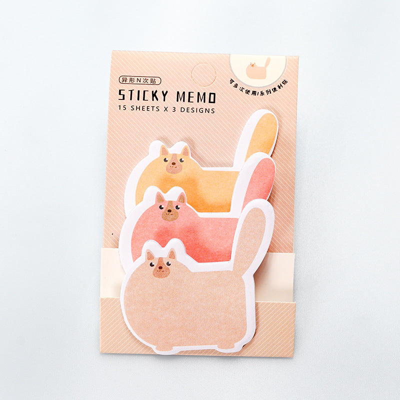 10 PCS Cute Cartoon Paper Sticky Notes