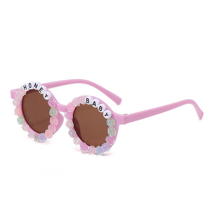 Wholesale PC Happy Day Flower Kids Sunglasses