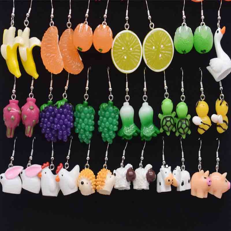 Animals Fruits Vegetables Themed Earrings