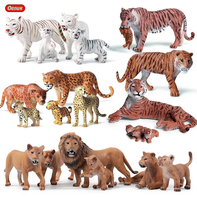 African Wild Animal PVC Figurines - Set of 4