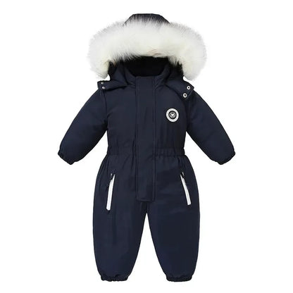 Winter Baby Jumpsuit: Warm Ski Suit for Boys and Girls