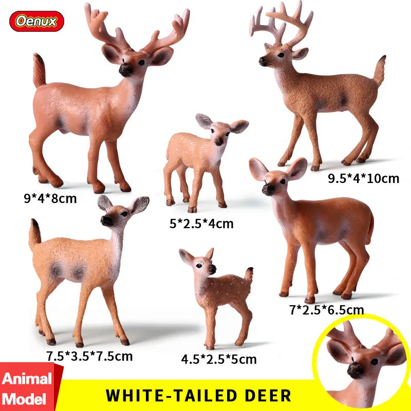 African Wild Animal PVC Figurines - Set of 4