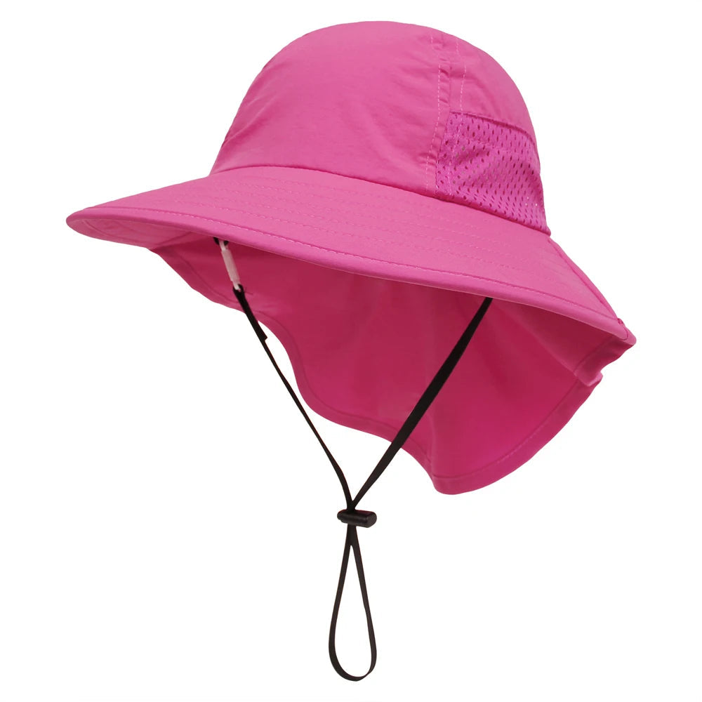 Adjustable Bucket Hat: Beach Sun Protection for Kids