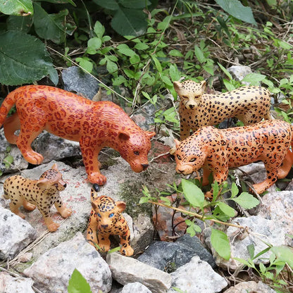 African Wild Animal PVC Figurines - Set of 4