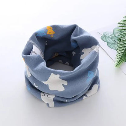 Winter Kids' Cartoon Neck Scarf: Cute & Cozy