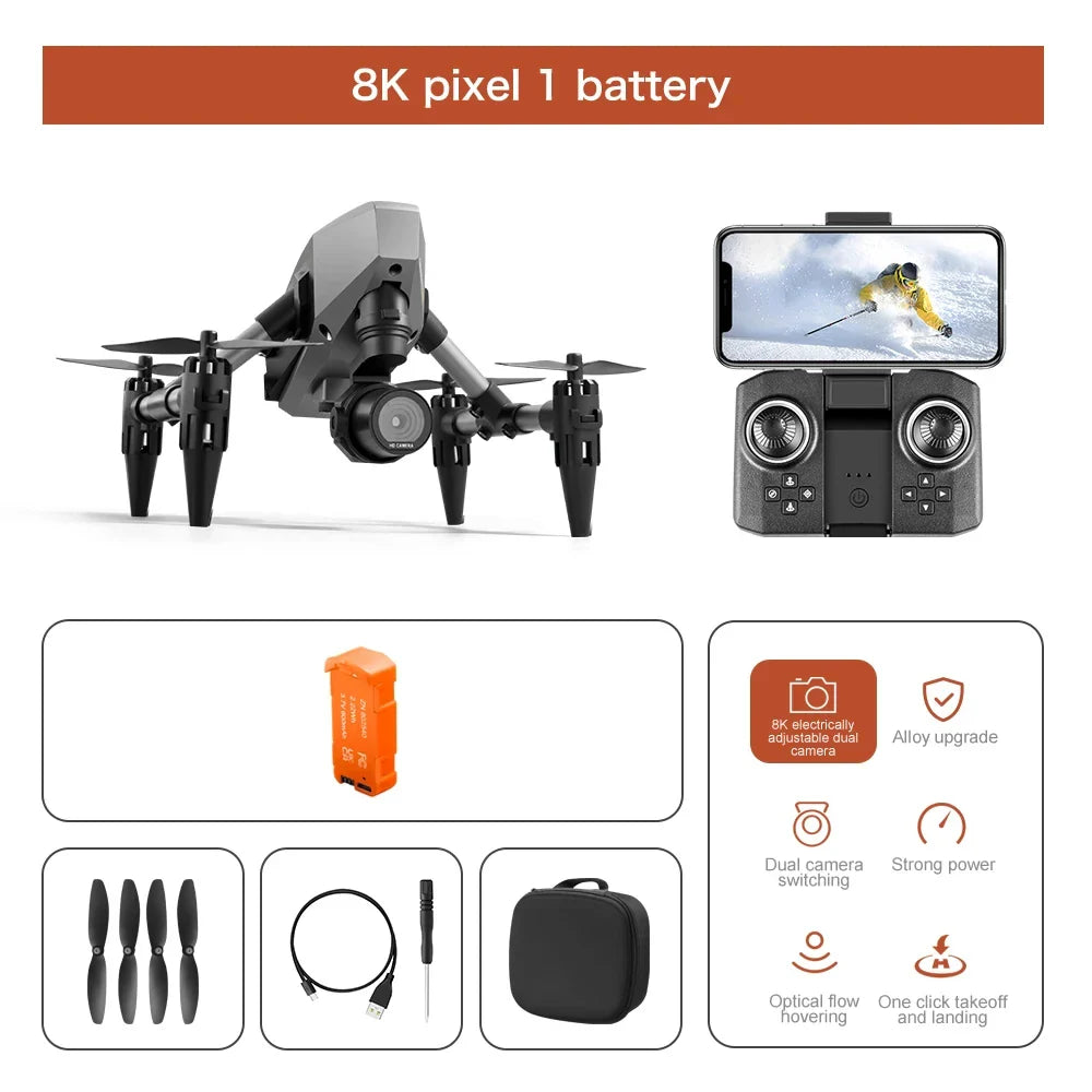 XD1 Mini Alloy 8K Dual Camera Architecture Drone