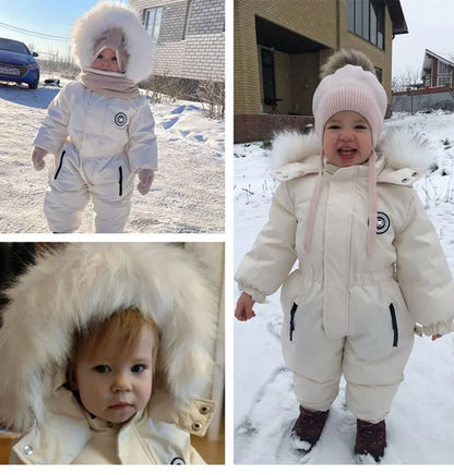 Winter Baby Jumpsuit: Warm Ski Suit for Boys and Girls