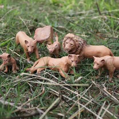 African Wild Animal PVC Figurines - Set of 4