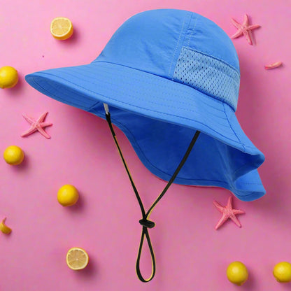 Adjustable Bucket Hat: Beach Sun Protection for Kids