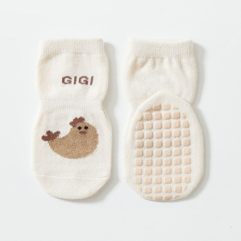 Anti Slip Floor Socks With Cute Cartoon  For Girls Boys