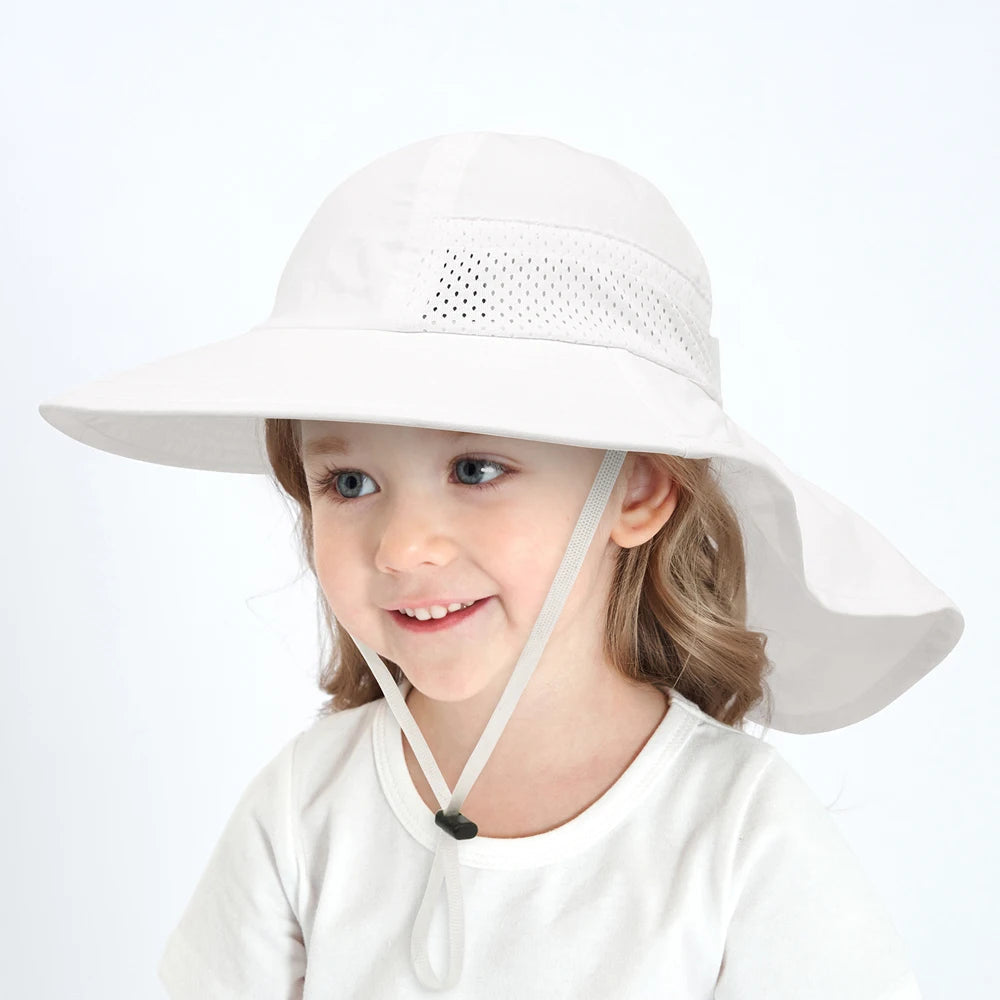 Adjustable Bucket Hat: Beach Sun Protection for Kids