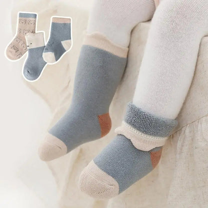 3 Pairs/Set Thick Warm Baby Socks in Autumn/Winter