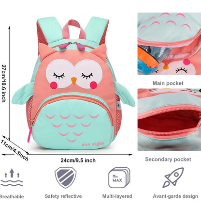 3D Animal Forms Back Packs / Toddler School Bags