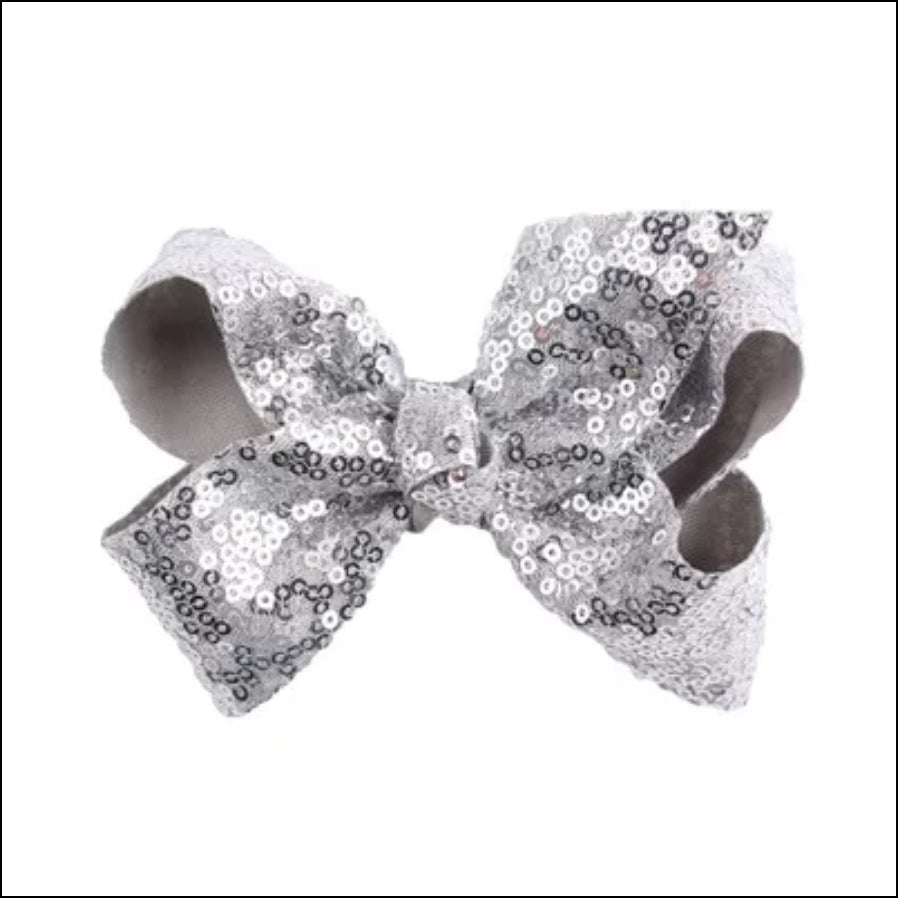 8 / 4 inches Sequin Bow Hair Clip