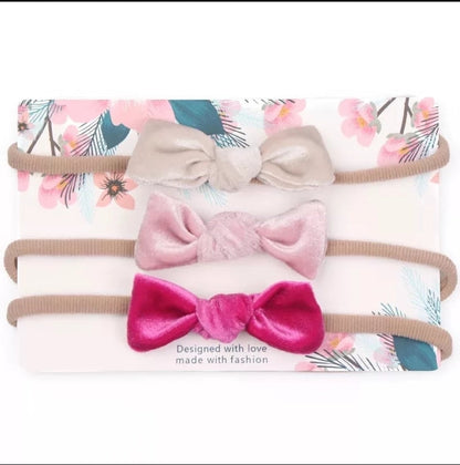 3 Pieces set cute bow headbands