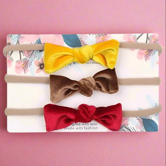 3 Pieces set cute bow headbands