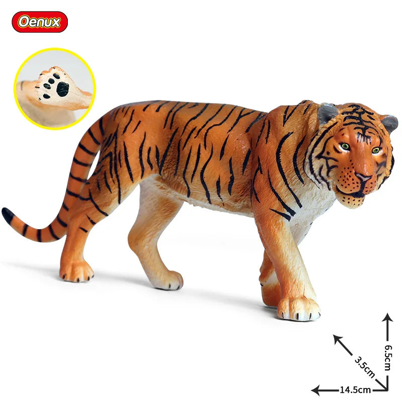 African Wild Animal PVC Figurines - Set of 4