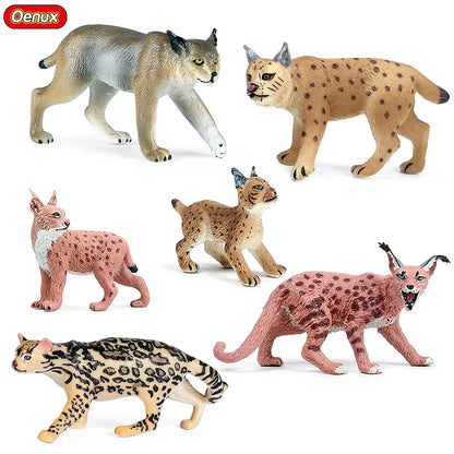 African Wild Animal PVC Figurines - Set of 4