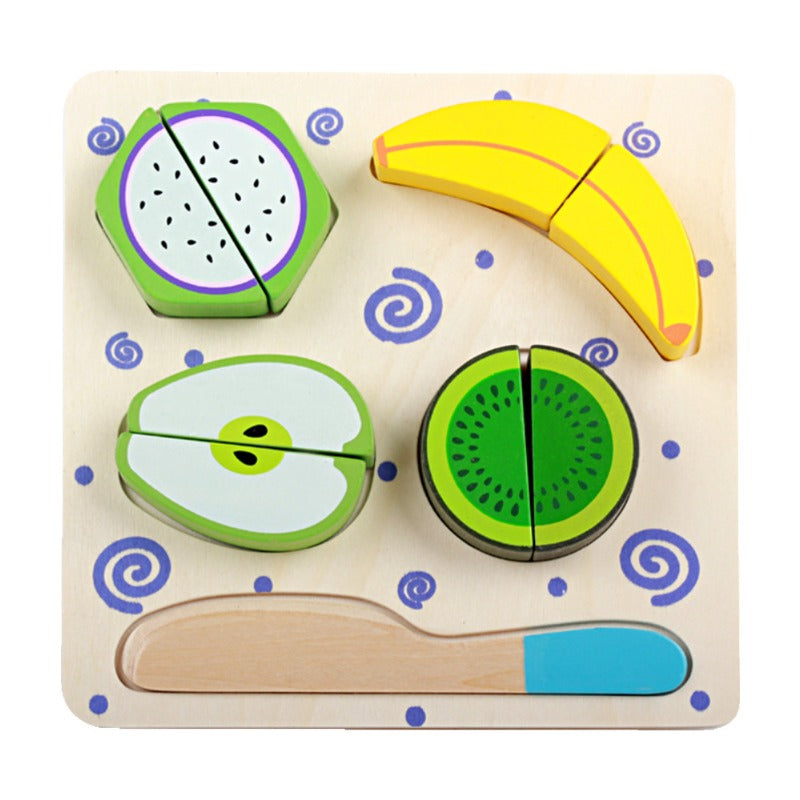 Wholesale Mini Kitchen Fruit and Vegetable Set Wooden Toys