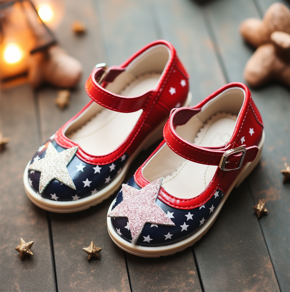 Starry Night Black-Red Sandal Style