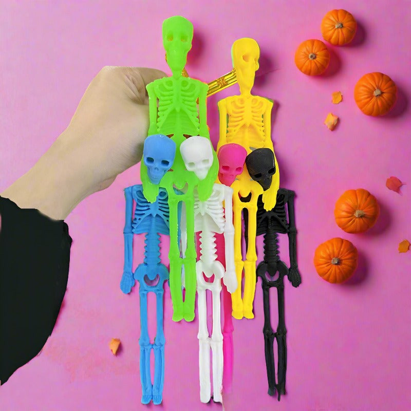 5 Pieces Halloween Skeleton Release and Decompression Toys