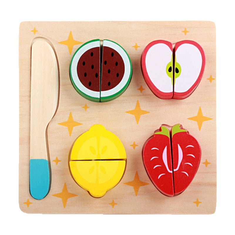 Wholesale Mini Kitchen Fruit and Vegetable Set Wooden Toys