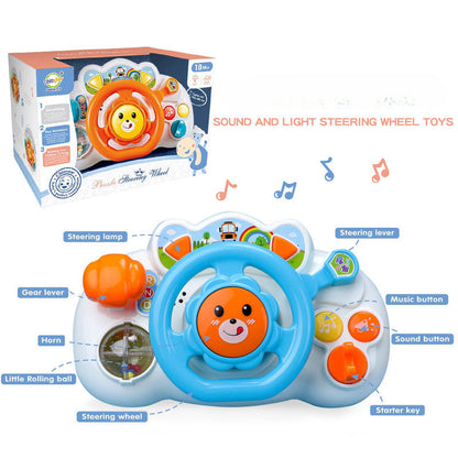 Wholesale of Baby Sound and Light Music Plastic Steering Wheel Toys