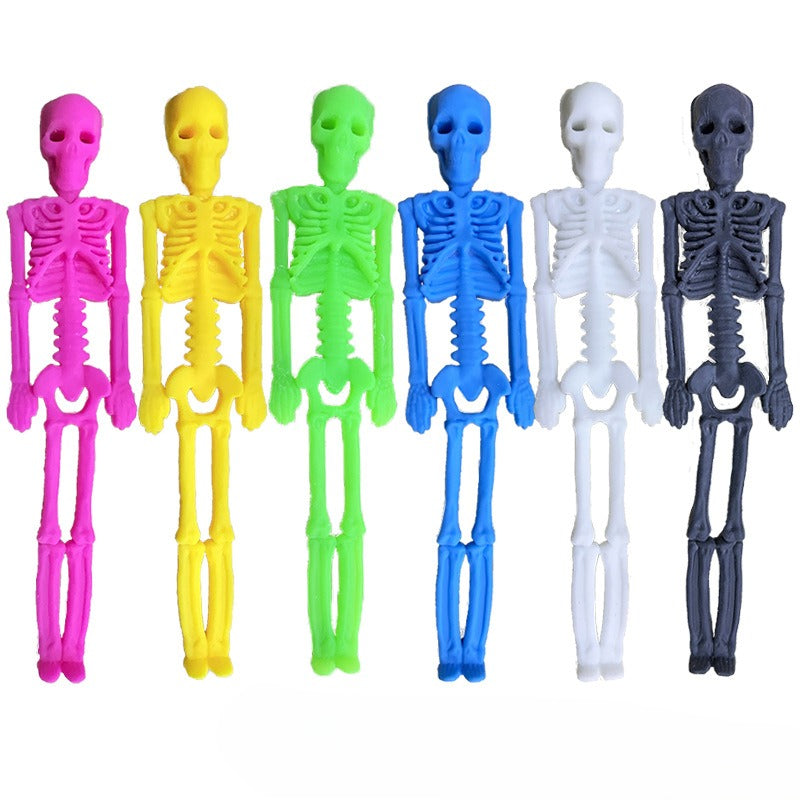 5 Pieces Halloween Skeleton Release and Decompression Toys