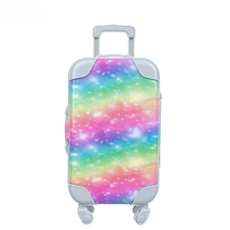 Wholesale of 10pcs Plastic Children's Trolley Cases, Colorful Doll Suitcases