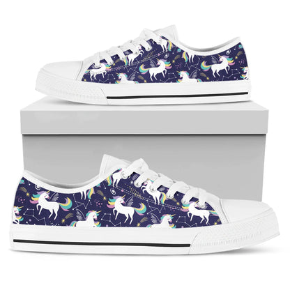 Womens Trendy Unicorn Print Sneakers